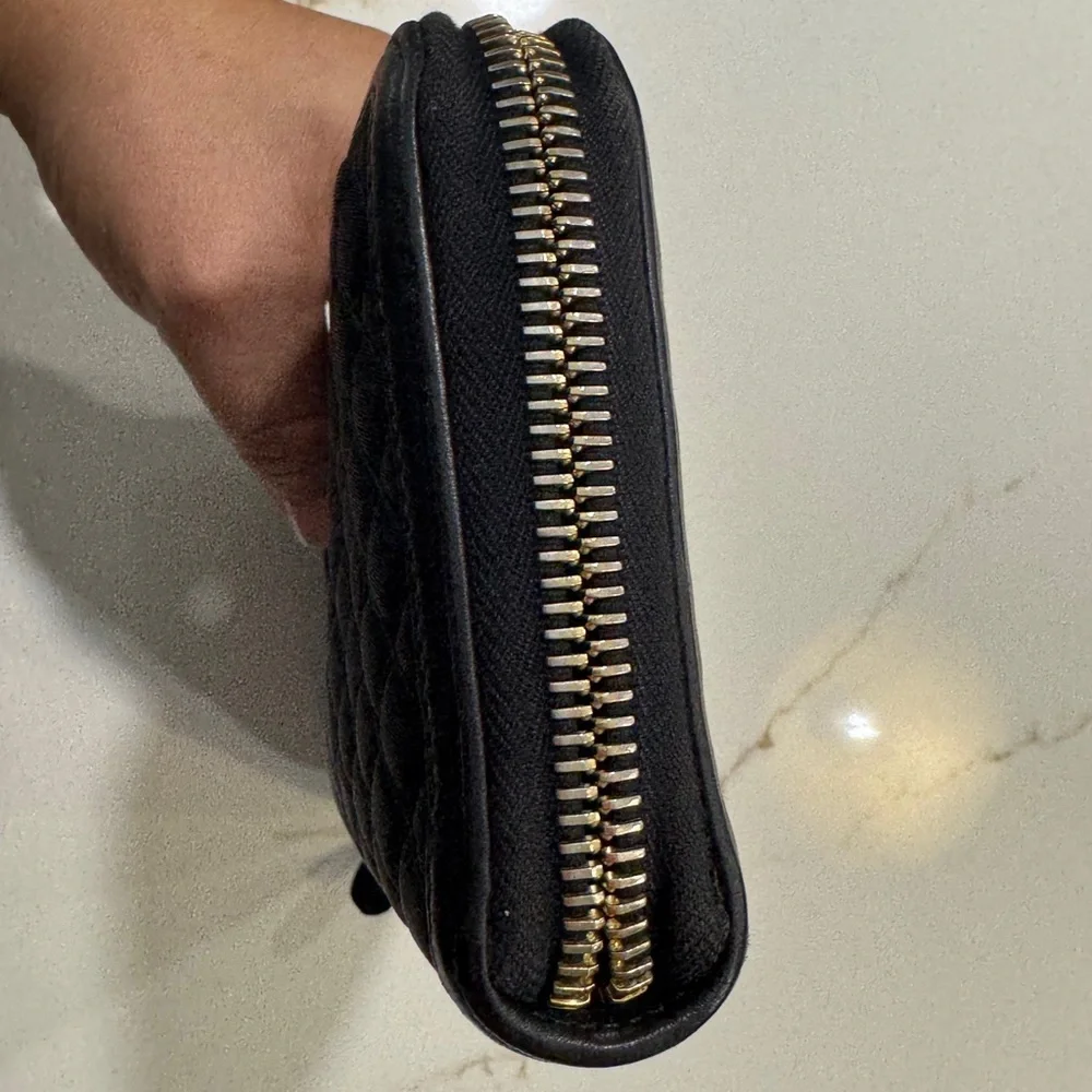 ✨ Prada Quilted Nylon Zip-Around Wallet - Black ✨